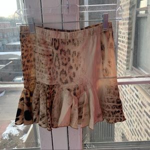 Roberto Cavalli y2k Silk Mini Skirt